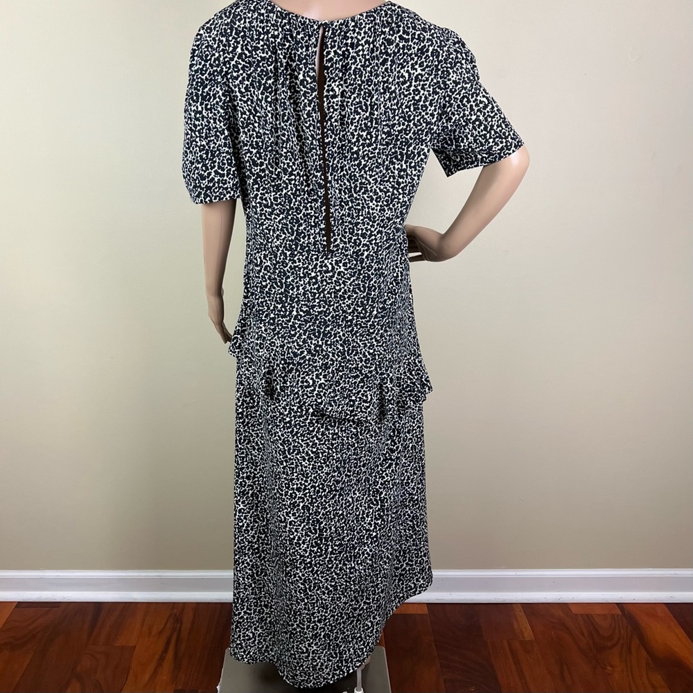 NEW TOPSHOP ANIMAL PRINT RUFFLE MAXI DRESS - Picture 7 of 9